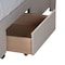 Baxton Studio Braylon Transitional Beige Fabric and Dark Brown Finished Wood 3-Drawer Storage Platform Bed-Full 232-13075-ZORO - alternate 8